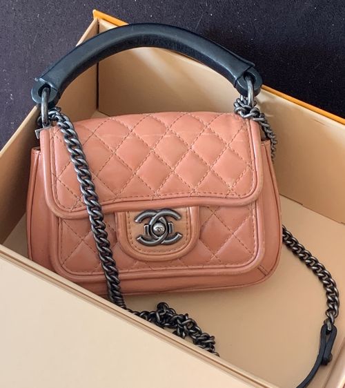 calfskin small prestige flap bag holo 21