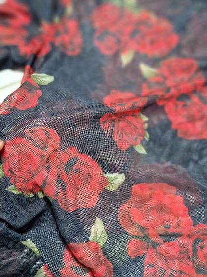 เสื้อซีทรูลายดอก อกถึง36 รูปที่ 2