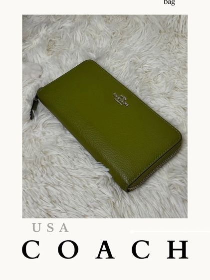 ไม่ระบุ เขียว หนัง PU กระเป๋าสตางค์ Coach (แท้)