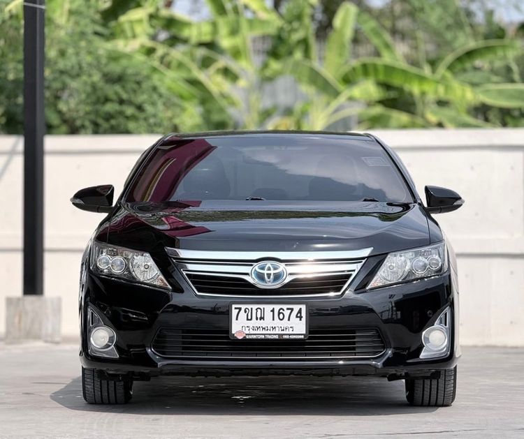 Toyota Camry 2013 2.5 HV Sedan ไฮบริด ไม่ติดแก๊ส เกียร์อัตโนมัติ ดำ รูปที่ 2