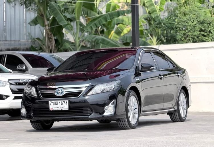 Toyota Camry 2013 2.5 HV Sedan ไฮบริด ไม่ติดแก๊ส เกียร์อัตโนมัติ ดำ รูปที่ 3