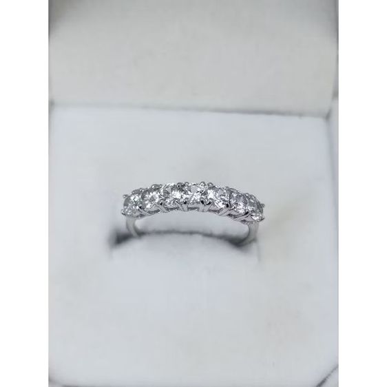 แหวนพลอยเพทายสีขาว ขนาด 3 มิล