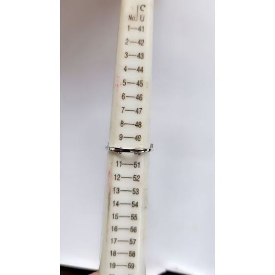 แหวนพลอยเพทายสีขาว ขนาด 3 มิล รูปที่ 2