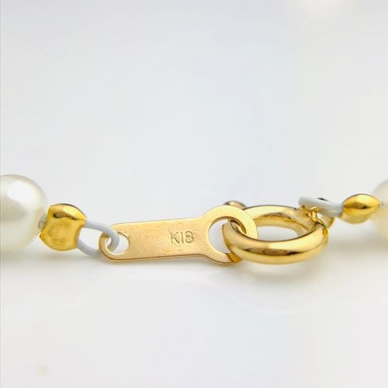 สร้อยคอไข่มุกแท้ ตะขอระบุ18K จากญี่ปุ่น รูปที่ 8