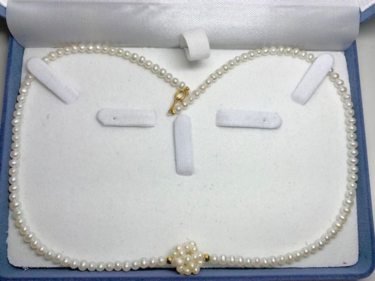 สร้อยคอไข่มุกแท้ ตะขอระบุ18K จากญี่ปุ่น รูปที่ 9