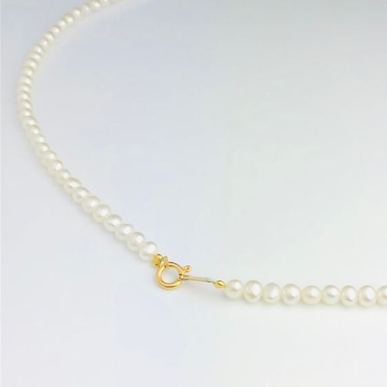 สร้อยคอไข่มุกแท้ ตะขอระบุ18K จากญี่ปุ่น รูปที่ 7