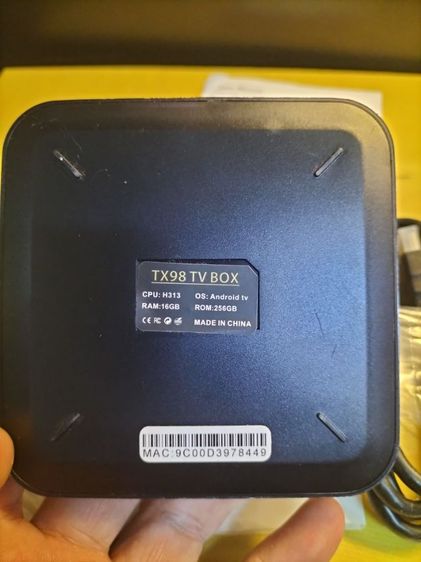 ขายกล่อง android tv  TX98 8K Ram16GB Rom256GB  H.265  8K UHD  ของใหม่ ขาย450บาท ค่าส่ง50บาท ปลายทางค่าส่ง80บาท(โอนค่าส่ง80บาทก่อน) รูปที่ 4