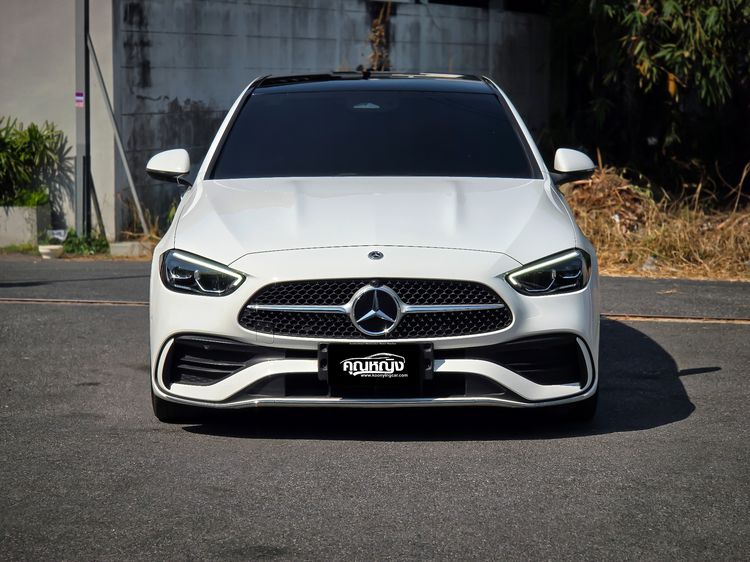 Mercedes-Benz C-Class 2022 C220 Sedan ดีเซล ไม่ติดแก๊ส เกียร์อัตโนมัติ ขาว รูปที่ 3