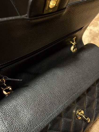 Used Like New​ Chanel Classic 10 Black Caviar GHW Microchip (2022) รูปที่ 6