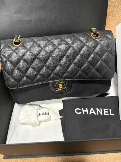 Used Like New​ Chanel Classic 10 Black Caviar GHW Microchip (2022)