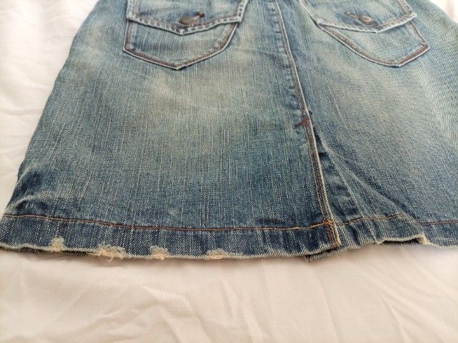 กระโปรงยีนส์ BRAPPERS แท้ 🚨มือสอง  L รูปที่ 7