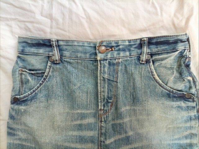 กระโปรงยีนส์ BRAPPERS แท้ 🚨มือสอง  L รูปที่ 4