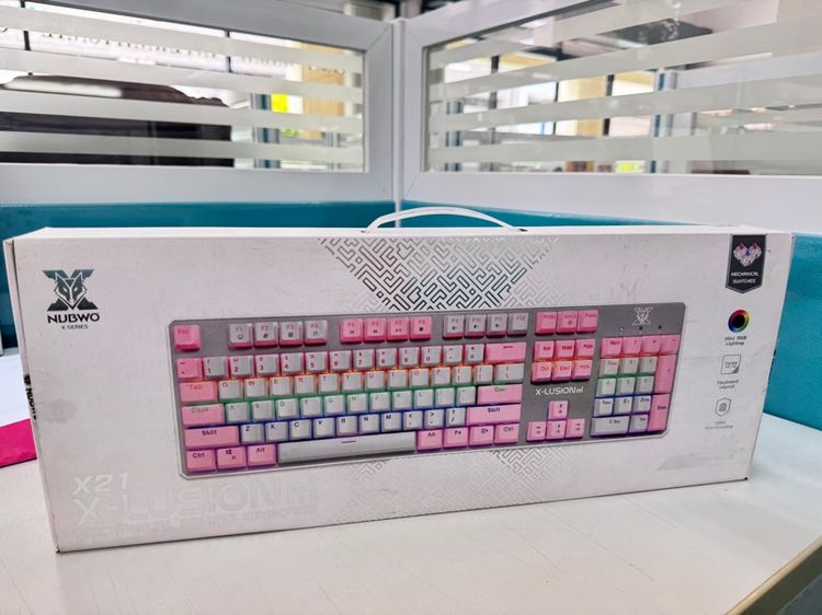 คีย์บอร์ดมือสอง Keyboard Nubwo X-Lusion M X21 Pink  รูปที่ 2