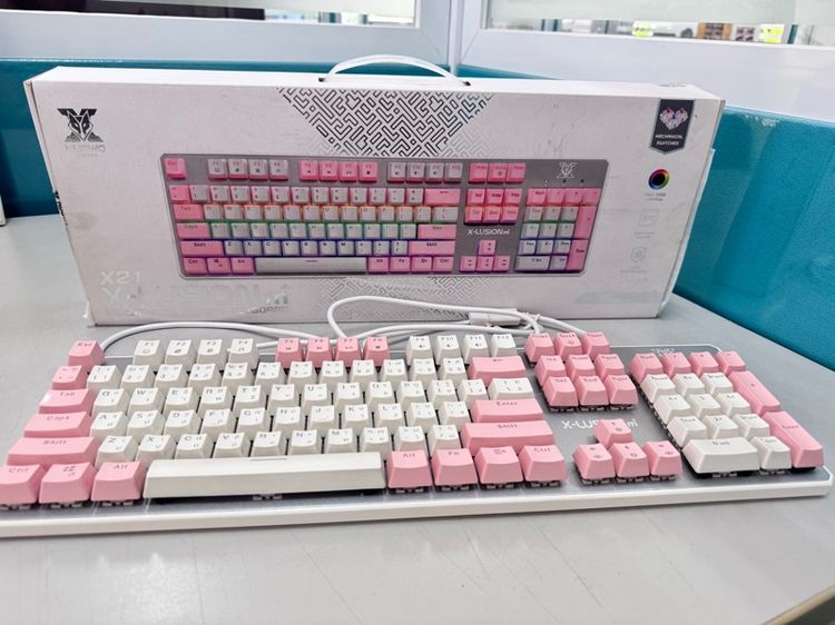 คีย์บอร์ดมือสอง Keyboard Nubwo X-Lusion M X21 Pink  รูปที่ 4