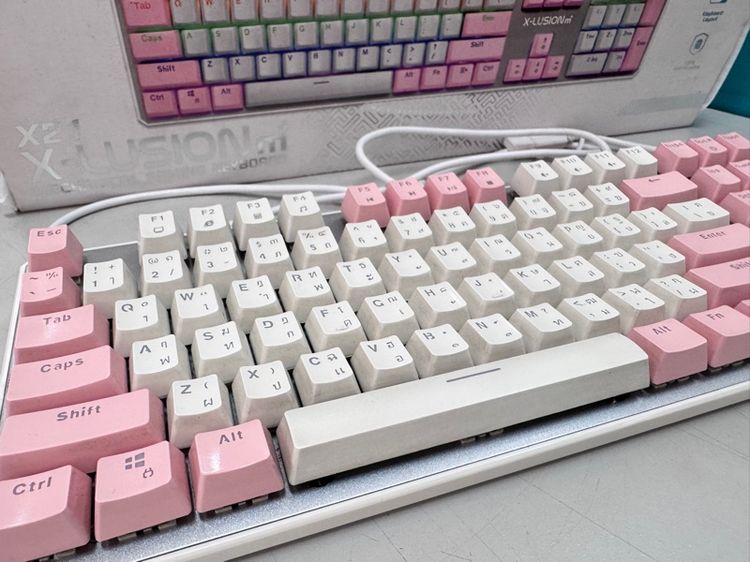 คีย์บอร์ดมือสอง Keyboard Nubwo X-Lusion M X21 Pink 