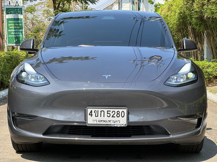 Tesla Model Y 2023 Long Range AWD Utility-car ไฟฟ้า ไม่ติดแก๊ส เกียร์อัตโนมัติ เทา รูปที่ 3