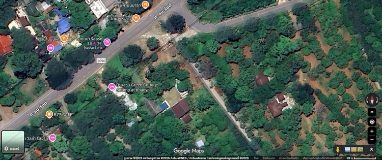 ขายที่ดินพร้อมโฉนด 1-1-24 ตรว. อ.ปากช่อง จ.นครราชสีมา ทำเลดี บรรยากาศร่มรื่น วิวภูเขา ติดถนนทางขึ้นเขาใหญ่