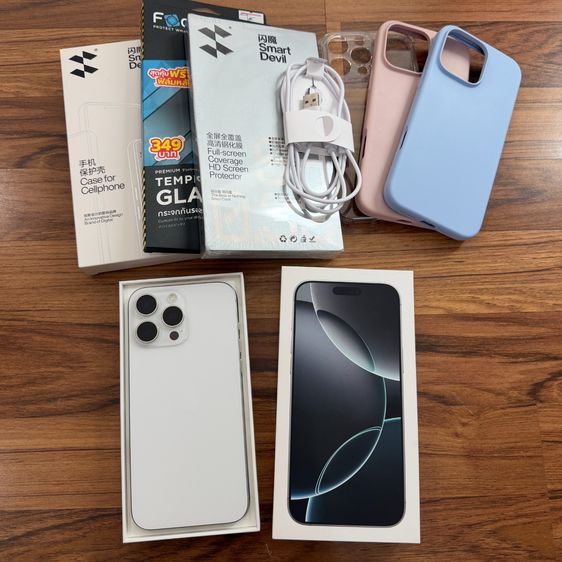 iPhone 16 Pro Max 256 GB เจ้าของขายเอง สี White Titanium สภาพ 99