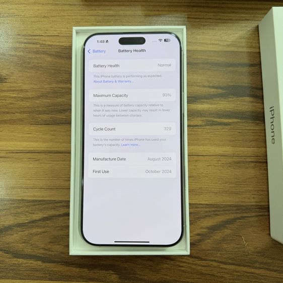 iPhone 16 Pro Max 256 GB เจ้าของขายเอง สี White Titanium สภาพ 99 รูปที่ 2