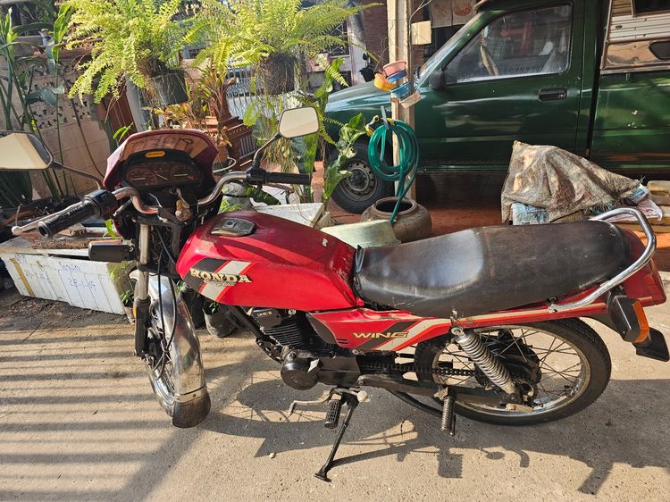 รถจักรยานยนต์​ Honda wing 125cc สีแดง รถใช้งานได้ รถปี2530 เอาไปแต่งสวยเลยค่ะ ราคา 10,000 บาท  รูปที่ 5