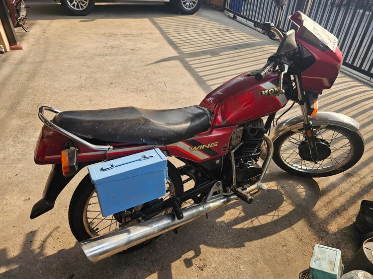 รถจักรยานยนต์​ Honda wing 125cc สีแดง รถใช้งานได้ รถปี2530 เอาไปแต่งสวยเลยค่ะ ราคา 10,000 บาท  รูปที่ 4