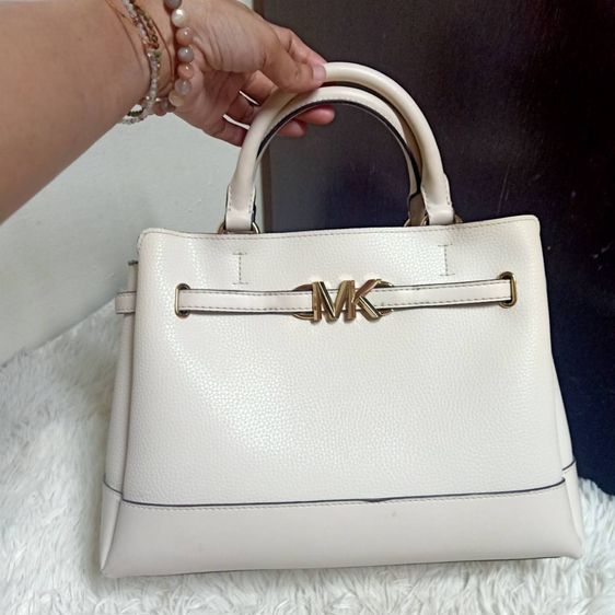 กระเป๋า Michael Kors Reed Large Belted Satchel (LT Cream) หนังแท้ พร้อมสายสะพาย – สภาพดี รูปที่ 2