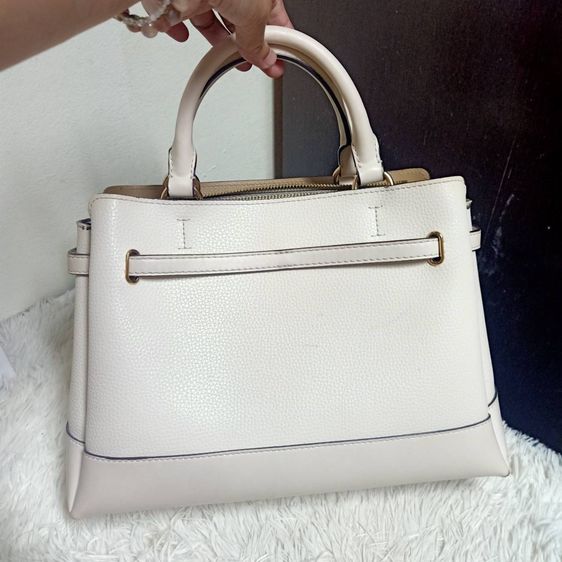 กระเป๋า Michael Kors Reed Large Belted Satchel (LT Cream) หนังแท้ พร้อมสายสะพาย – สภาพดี รูปที่ 3
