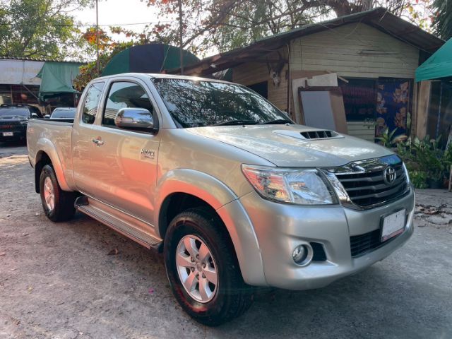Toyota Hilux Vigo Champ 2014 Smart Cab 2.5 E Prerunner Pickup ดีเซล ไม่ติดแก๊ส เกียร์อัตโนมัติ เทา รูปที่ 3