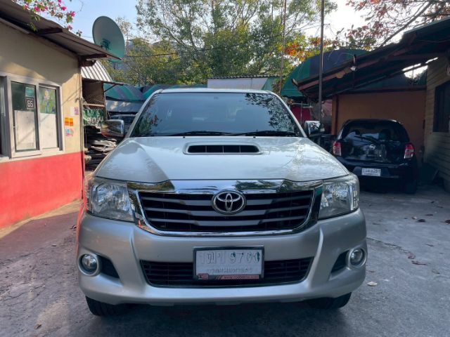 Toyota Hilux Vigo Champ 2014 Smart Cab 2.5 E Prerunner Pickup ดีเซล ไม่ติดแก๊ส เกียร์อัตโนมัติ เทา รูปที่ 2