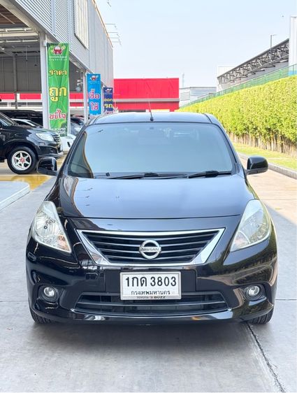 Nissan Almera 2012 1.2 VL Sedan เบนซิน ไม่ติดแก๊ส เกียร์อัตโนมัติ ดำ รูปที่ 2