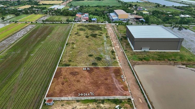 คลอง9 ลำลูกกา ปทุมธานี ถมแล้ว ขายด่วน ถมแล้วที่สวยสร้างโรงงานได้ รูปที่ 2