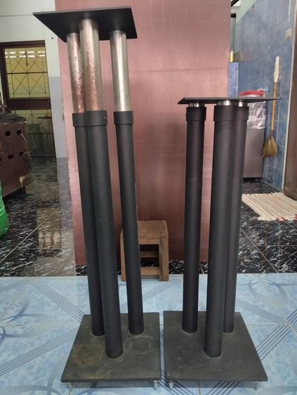 ขาตั้งลำโพง วัสดุเหล็กพ่นสีดำ ปรับระดับได้ 120 ซม.  รูปที่ 3