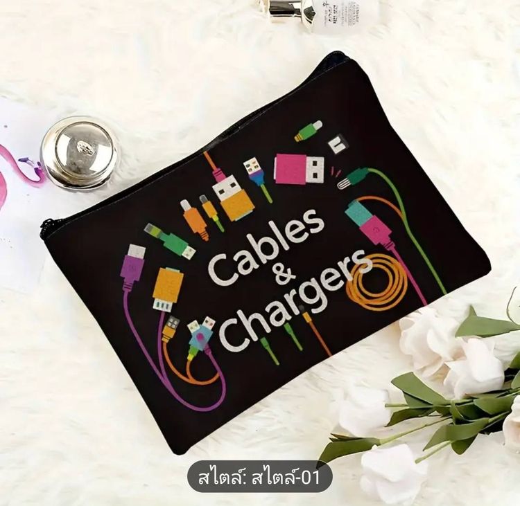 กระเป๋าเครื่องสำอางผ้าพิมพ์ลายฺ รูปที่ 4