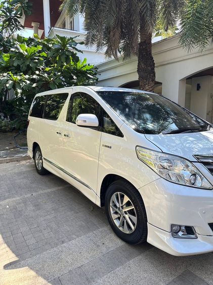 Toyota Alphard 2012 2.4 Hybrid E-Four 4WD Van ไฮบริด เกียร์อัตโนมัติ ขาว รูปที่ 3