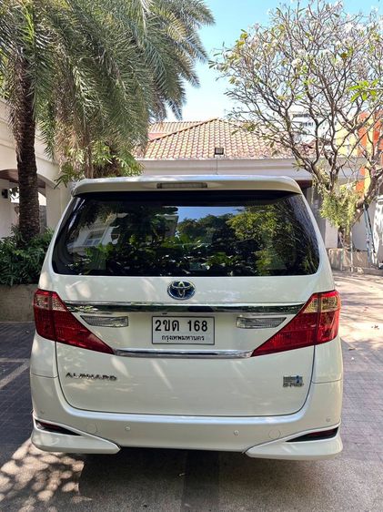 Toyota Alphard 2012 2.4 Hybrid E-Four 4WD Van ไฮบริด เกียร์อัตโนมัติ ขาว รูปที่ 2
