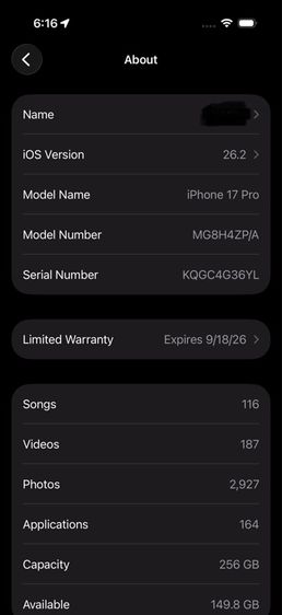 Iphone 17 Pro 256 GB สีส้ม รูปที่ 9