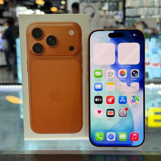 อื่นๆ 256 GB iPhone17 Pro 256GB สีส้ม เครื่องศูนย์ สภาพสวยมากๆ สุขภาพแบต100(รอบชาร์จ7) ประกันศูนย์ยาวๆ🔥🔥