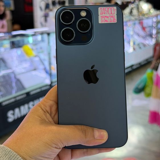 iPhone15 Pro Max 256GB สี Blue Titanium เครื่องศูนย์ สภาพสวยมากๆ🔥🔥 รูปที่ 2