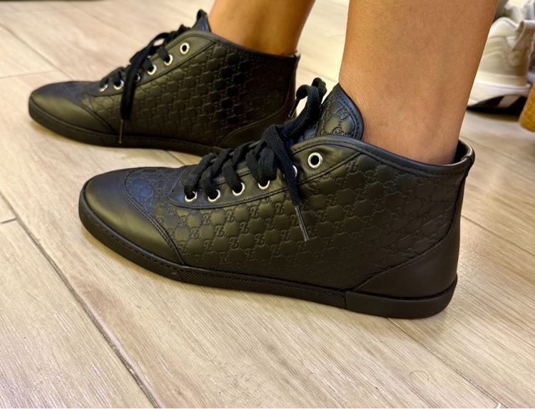 Gucci Guccissima Hi-Top Sneakers  รูปที่ 6