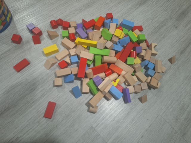 บล็อคและของเล่นตัวต่อ wooden block set