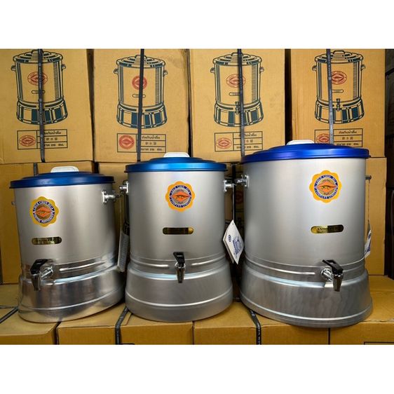 คูลเลอร์อลูมิเนียม คลูเลอร์ตราจระเข้ คูลเลอร์น้ำ ถังใส่น้ำดื่ม ถังน้ำมีก็อก เบอร์ 26 มือ2 ส่งฟรี รูปที่ 2