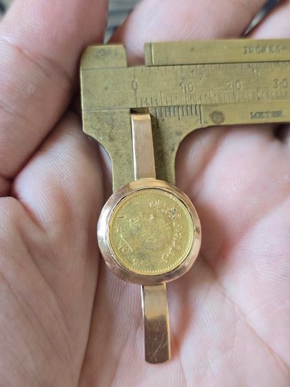 Clip Coin 12 22k Gold หน้าเหรียญ ที่หนีบแบงค์หรือเนคไท เ รูปที่ 14