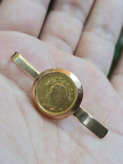 Clip Coin 12 22k Gold หน้าเหรียญ ที่หนีบแบงค์หรือเนคไท เ