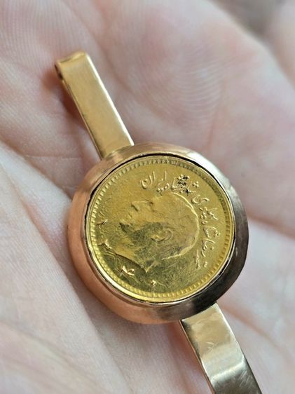 Clip Coin 12 22k Gold หน้าเหรียญ ที่หนีบแบงค์หรือเนคไท เ รูปที่ 3