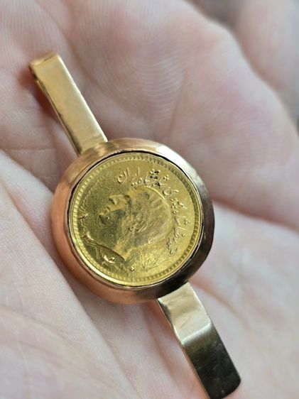 Clip Coin 12 22k Gold หน้าเหรียญ ที่หนีบแบงค์หรือเนคไท เ รูปที่ 2