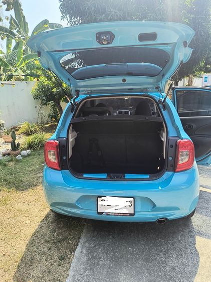 Nissan March 2017 1.2 E Sedan เบนซิน ไม่ติดแก๊ส เกียร์อัตโนมัติ ฟ้า รูปที่ 4