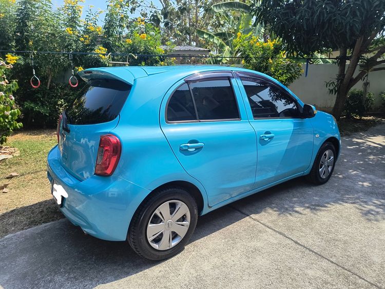 Nissan March 2017 1.2 E Sedan เบนซิน ไม่ติดแก๊ส เกียร์อัตโนมัติ ฟ้า รูปที่ 2