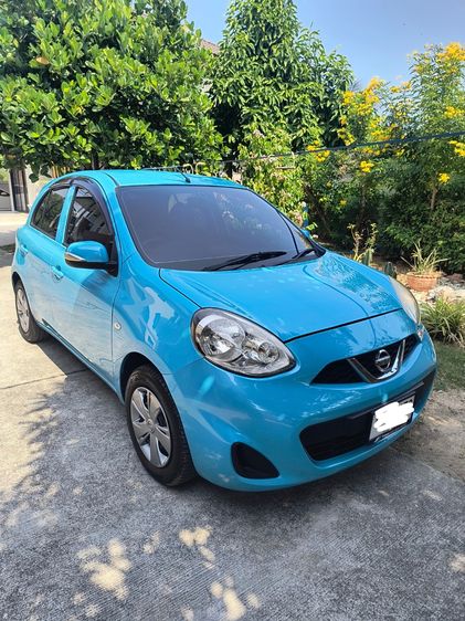 รถ Nissan March 1.2 E สี ฟ้า
