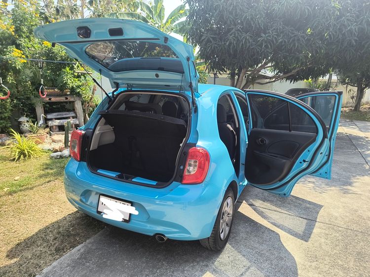 Nissan March 2017 1.2 E Sedan เบนซิน ไม่ติดแก๊ส เกียร์อัตโนมัติ ฟ้า รูปที่ 3