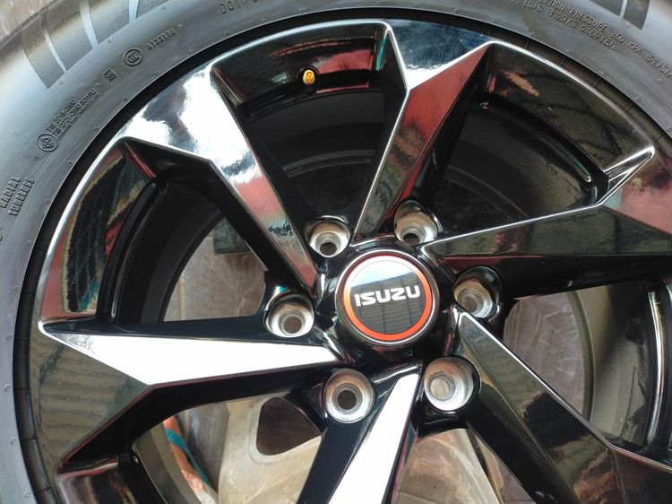 แม็กอีซูซุ ขอบ17 สีอบpowder coat  พร้อมยางคอนติ 265 65 17 ปี24 ยางสวยทุกเส้นใส่ isuzu ตัวสูง mu-x  mu7 รูปที่ 5